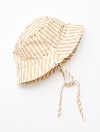 Sombrero de pescador de algodón a rayas