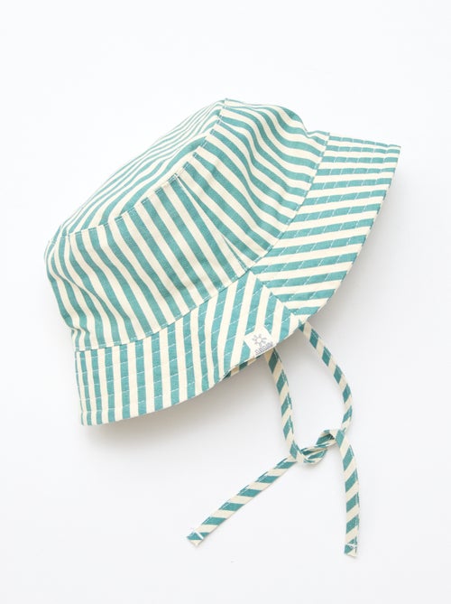 Sombrero de pescador de algodón a rayas - Kiabi