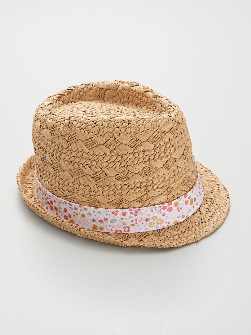 Sombrero de rafia BEIGE - Kiabi