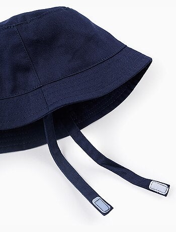 Sombrero de sarga con tiras laterales