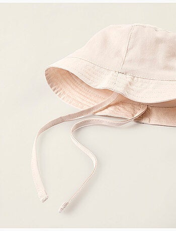 Sombrero de sarga con tiras laterales