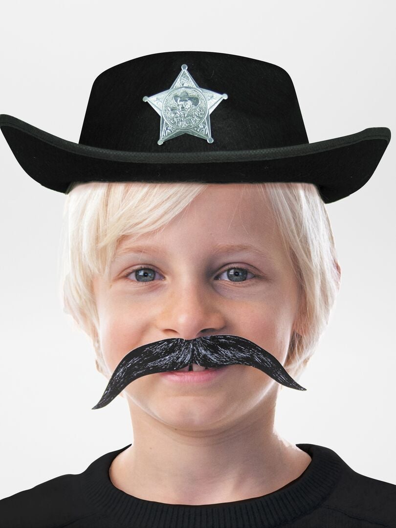 Sombrero de sheriff - Disfraz negro - Kiabi