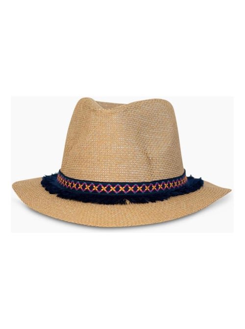 Sombrero fedora efecto paja Kebello - Kiabi
