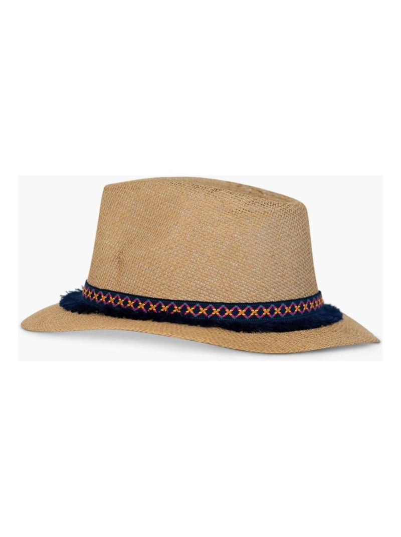 Sombrero fedora efecto paja Kebello Beige - Kiabi