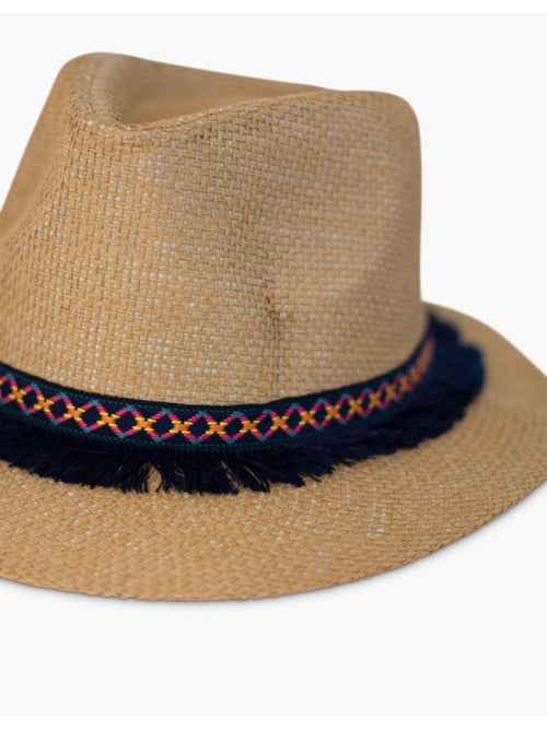 Sombrero fedora efecto paja Kebello - Kiabi