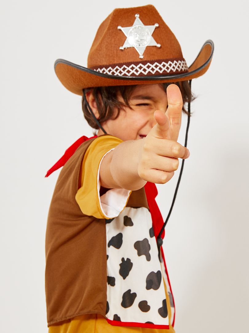Sombrero infantil de sheriff marrón - Kiabi