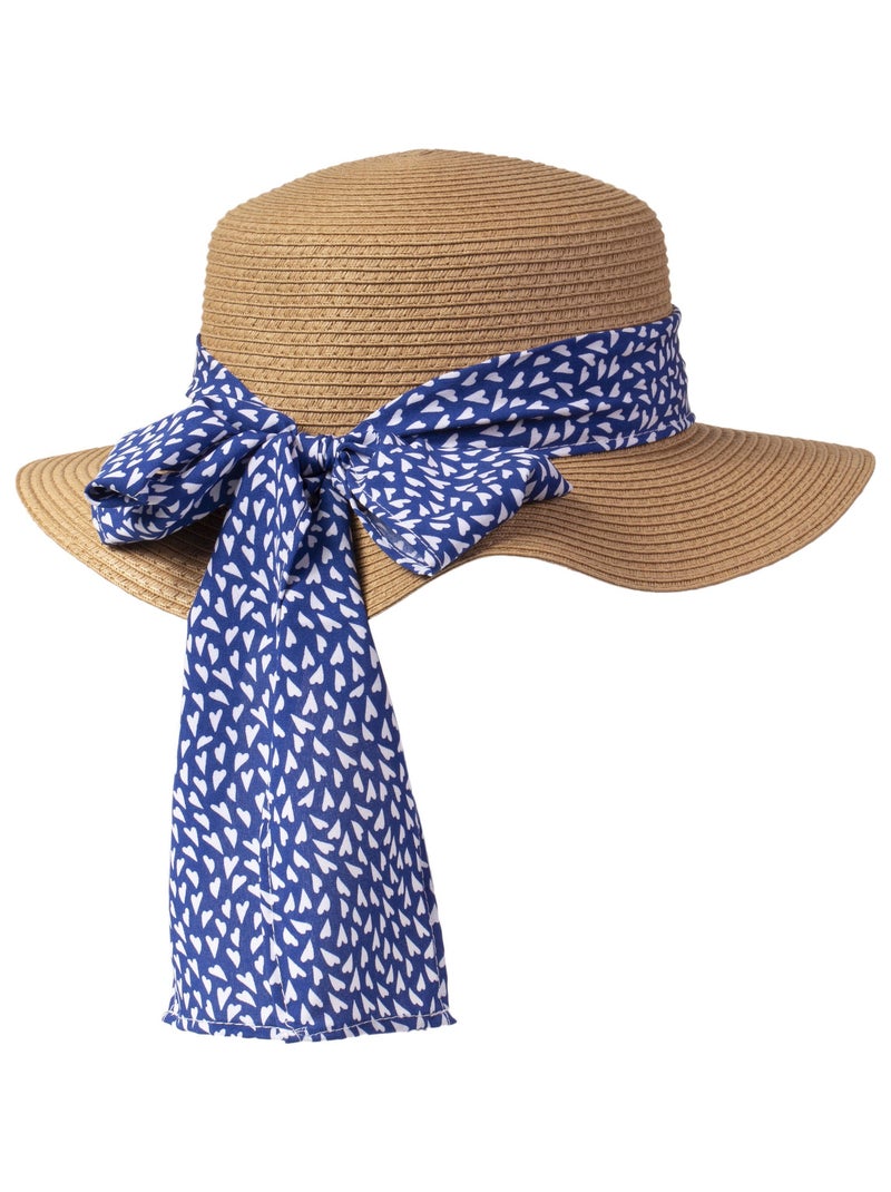 Sombrero Pañuelo decorativo, ajustable alrededor de la cabeza mujer Isotoner Azul Blanco - Kiabi