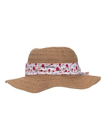 Sombrero Papel de paja 100% ligero, interior ajustable de 52 a 58 cm mujer Isotoner