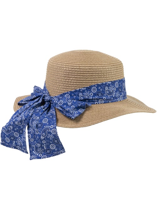 Sombrero Papel de paja 100% ligero, interior ajustable de 52 a 58 cm mujer Isotoner - Kiabi Sombrero Papel de paja 100% ligero, interior ajustable de 52 a 58 cm mujer Isotoner - Kiabi