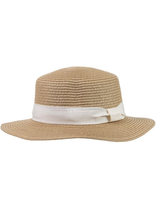 Sombrero Papel de paja 100% ligero, interior ajustable de 52 a 58 cm mujer Isotoner - Kiabi