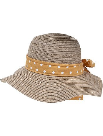 Sombrero Papel de paja 100% ligero, interior ajustable de 52 a 58 cm mujer Isotoner