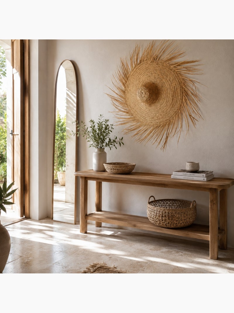 Sombrero xxl de paja natural Beige - Kiabi