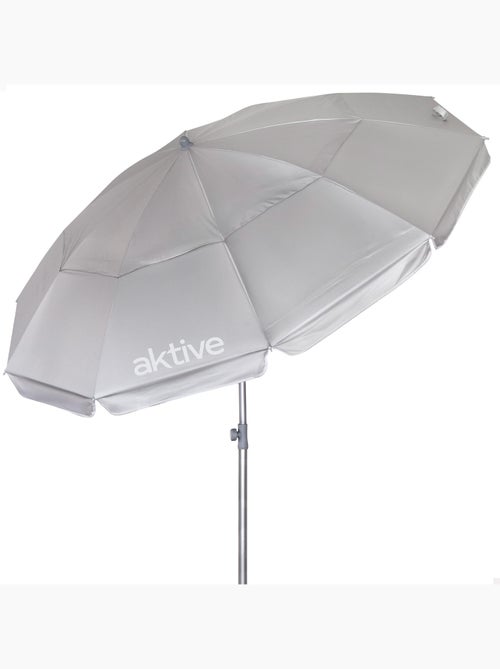 Sombrilla de playa 10 varillas 220 cm inclinable uv50 aktive - Kiabi