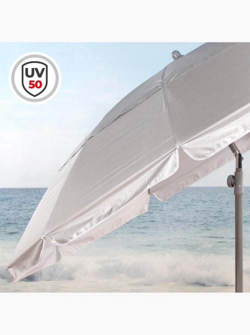 Sombrilla de playa 10 varillas 220 cm inclinable uv50 aktive - Kiabi