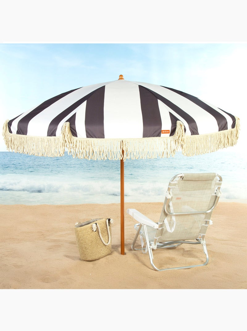 Sombrilla de playa 8 varillas 200 cm aktive Blanco - Kiabi