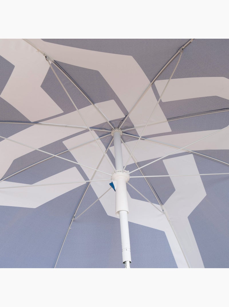 Sombrilla de playa 8 varillas 200 cm inclinable aktive Azul - Kiabi