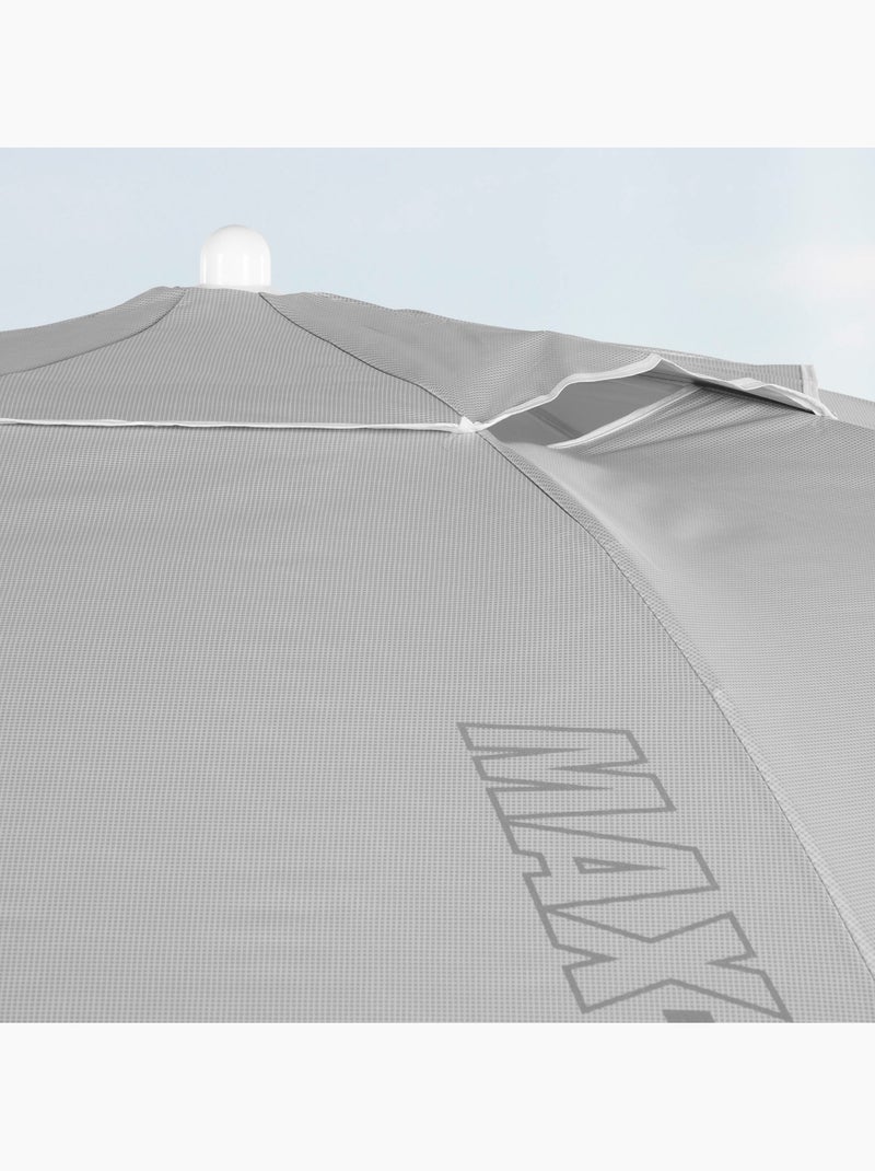 Sombrilla de playa 8 varillas 200 cm inclinable uv50 aktive Gris - Kiabi