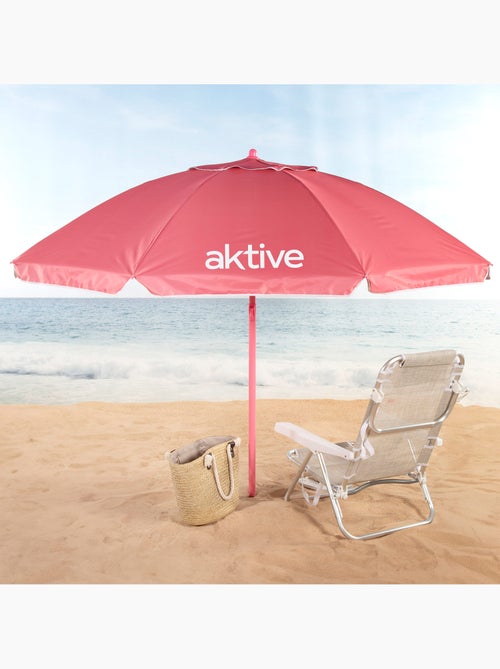Sombrilla de playa inclinable 220 cm con protección uv50 aktive - Kiabi