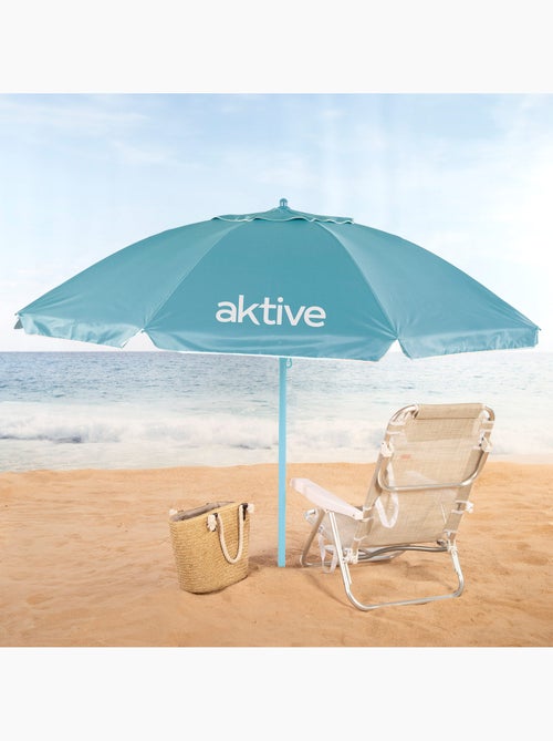 Sombrilla de playa inclinable con protección uv50 d220 cm aktive - Kiabi