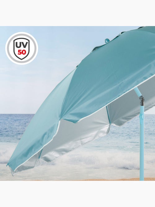 Sombrilla de playa inclinable con protección uv50 d220 cm aktive - Kiabi