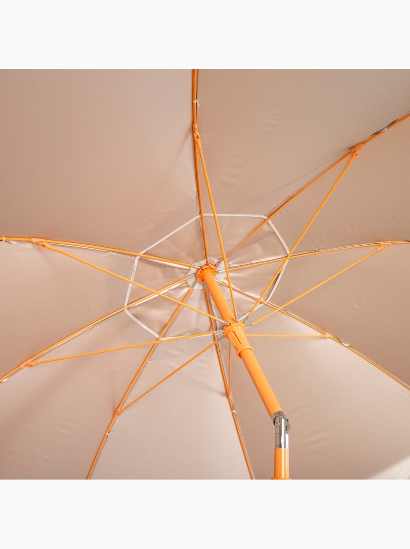 Sombrilla de playa inclinable con protección uv50 d220 cm aktive Naranja - Kiabi