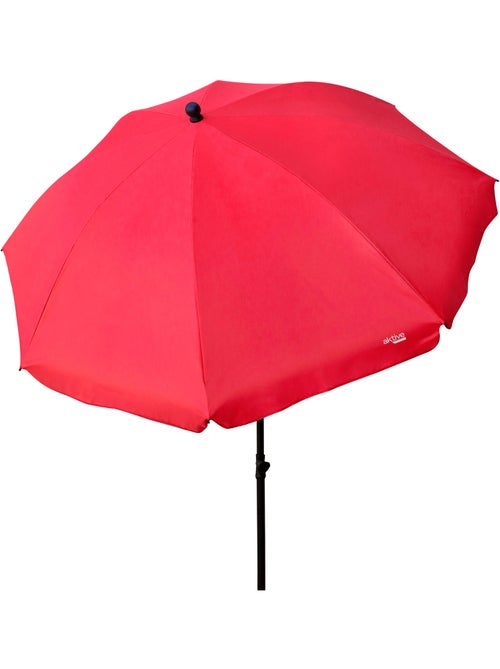 Sombrilla jardín 240 cm UV30 color rojo Aktive Beach - Kiabi
