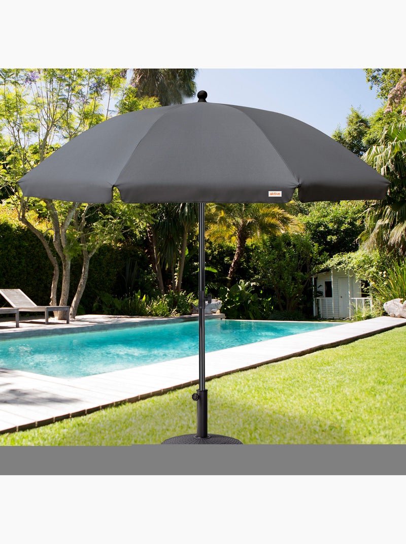 Sombrilla para jardín 240 cm protección UV30 Aktive Garden Gris - Kiabi