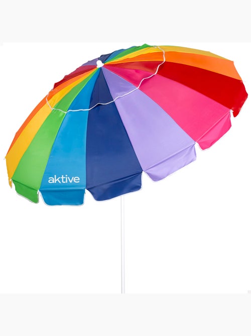 Sombrilla playa 16 varillas 200 cm inclinable uv50 aktive - Kiabi
