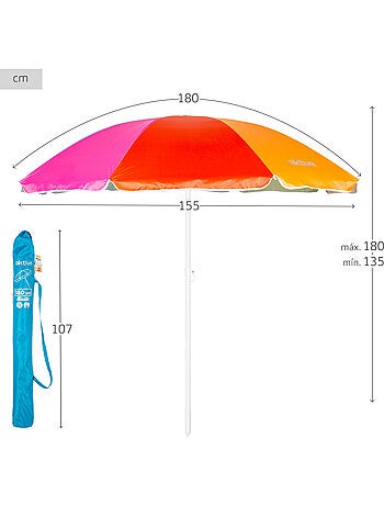Sombrilla playa 8 varillas 180 cm aktive