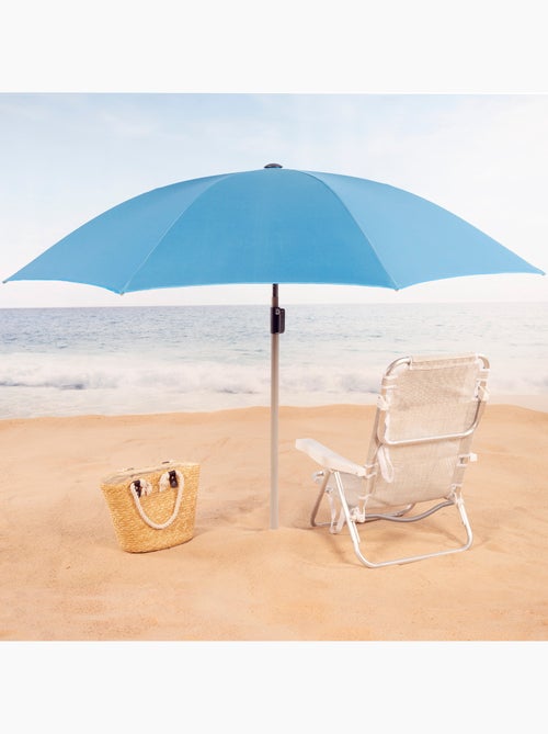 Sombrilla playa 8 varillas 220 cm con colgador aktive - Kiabi