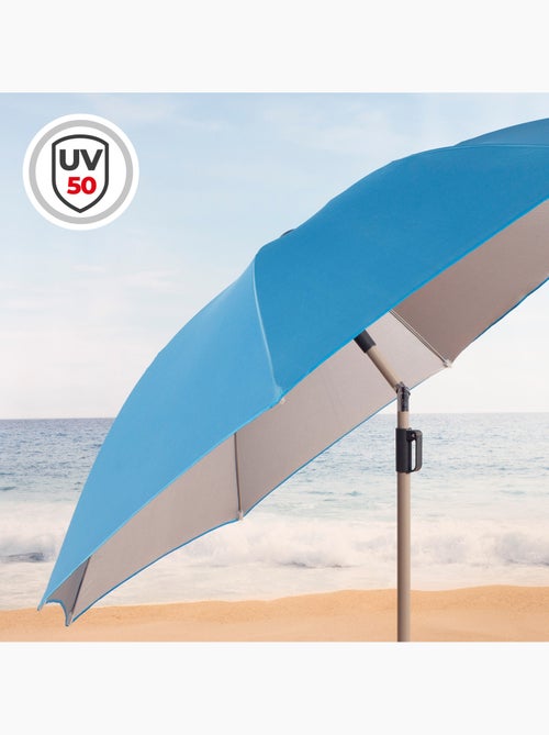Sombrilla playa 8 varillas 220 cm con colgador aktive - Kiabi