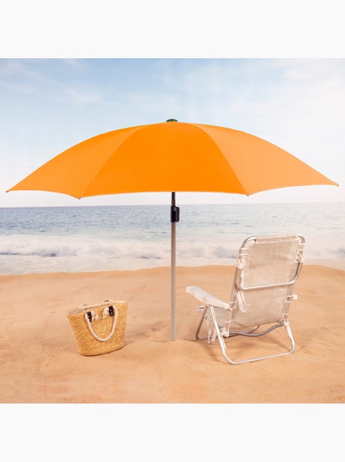 Sombrilla playa 8 varillas 220 cm con colgador aktive - Kiabi
