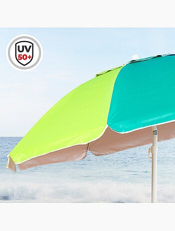 Sombrilla playa antiviento 8 varillas 220 cm aktive
