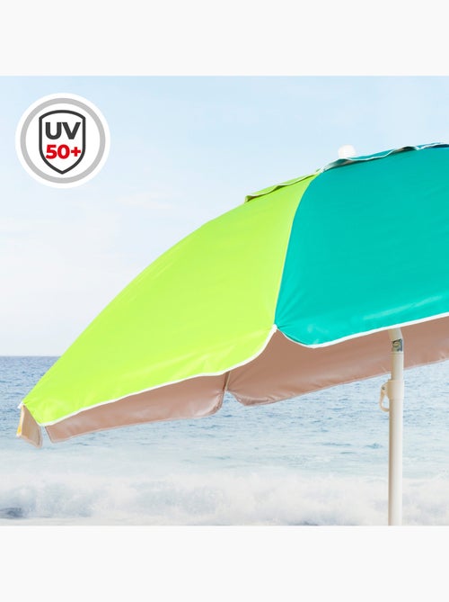 Sombrilla playa antiviento 8 varillas 220 cm aktive - Kiabi