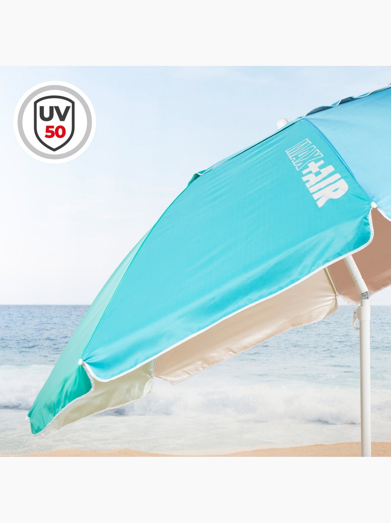 Sombrilla playa antiviento 8 varillas 240 cm aktive Multicolor - Kiabi