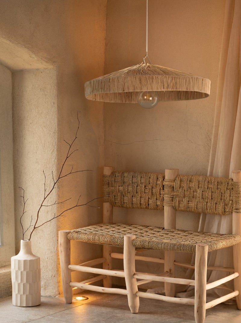 Sombrilla rafia Japandi Beige - Kiabi
