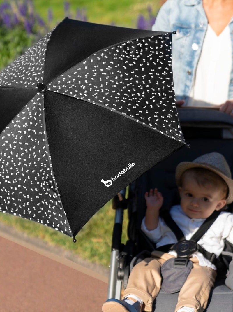 Sombrilla universal con protección UV 50+ para cochecito «Badabulle» Negro - Kiabi