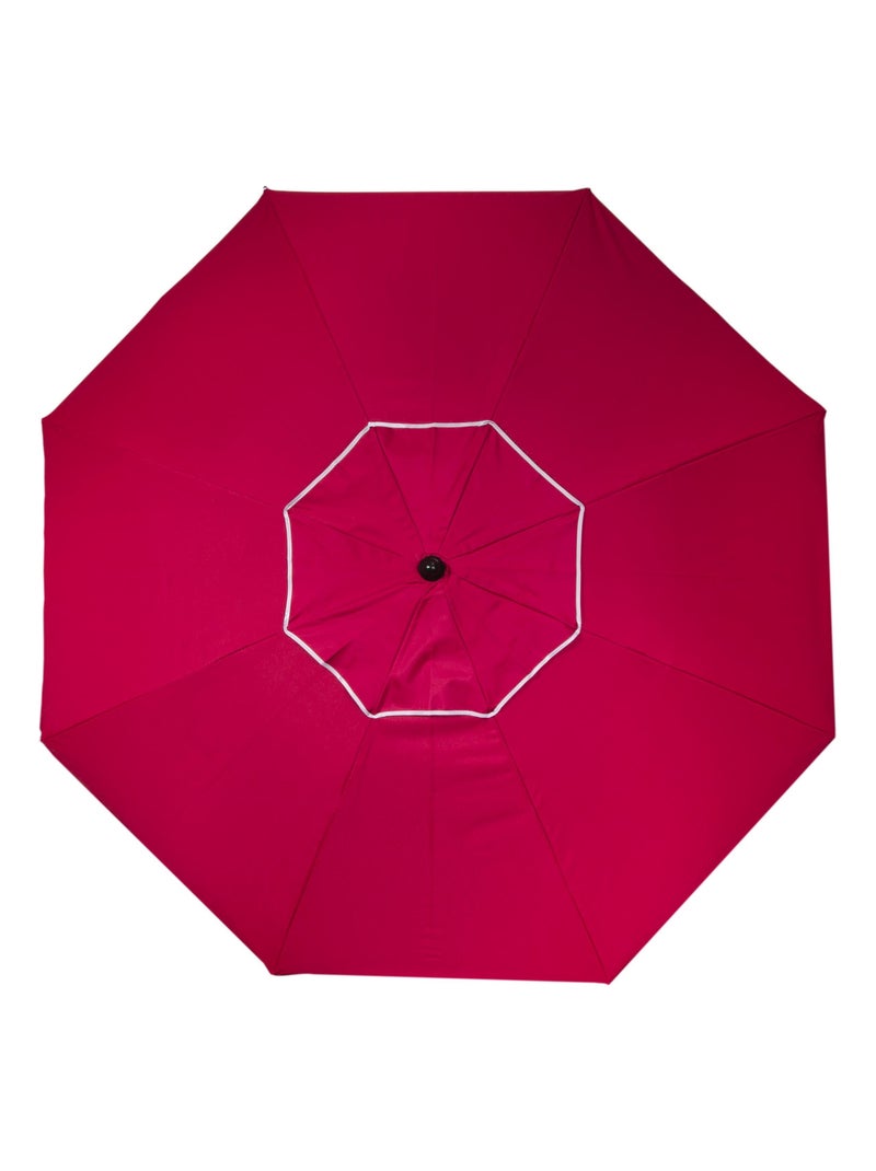 Sombrillas de playa Frambuesa, Arco de 180 cm - Anti-UV UPF 50+ - Estructura cortaviento Rosa frambuesa - Kiabi
