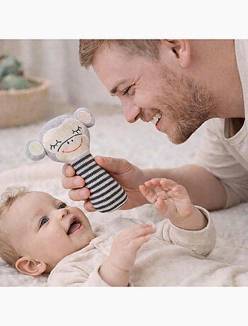 Sonajero de algodón orgánico para bebé - SEVIRA KIDS