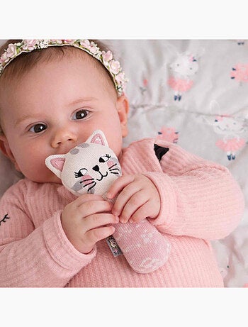 Sonajero de algodón orgánico para bebé - SEVIRA KIDS