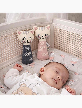 Sonajero de algodón orgánico para bebé - SEVIRA KIDS