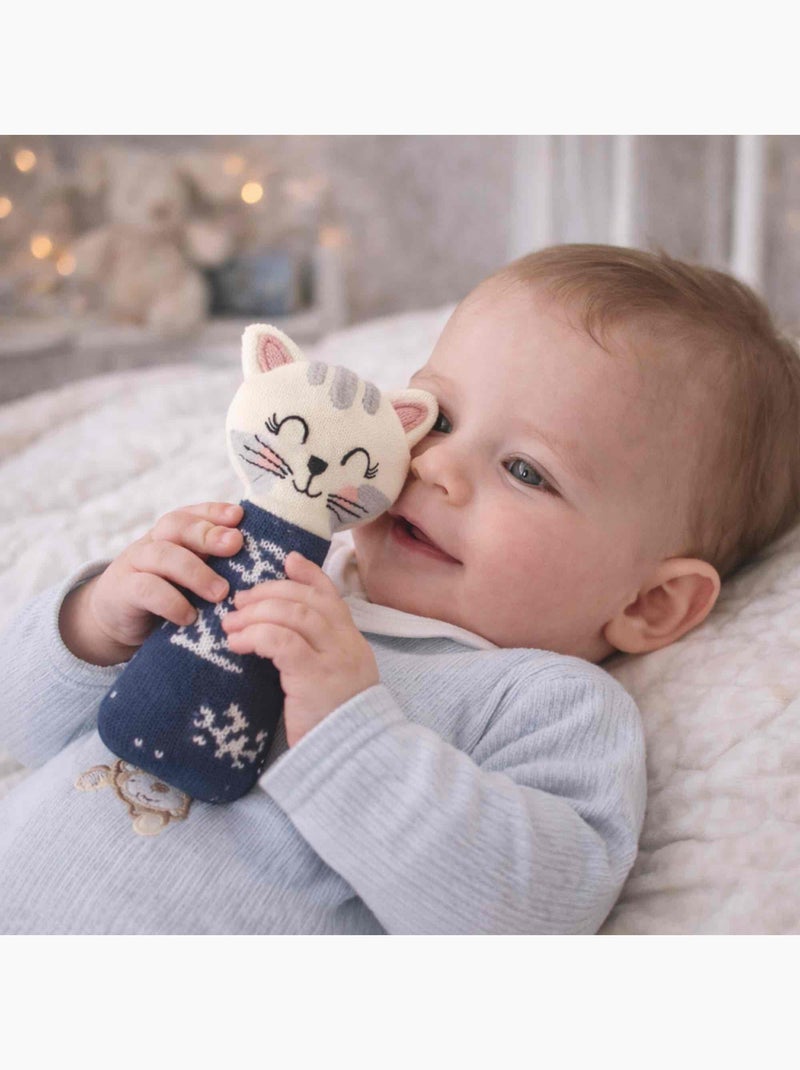 Sonajero de algodón orgánico para bebé | SEVIRA KIDS Azul - Kiabi