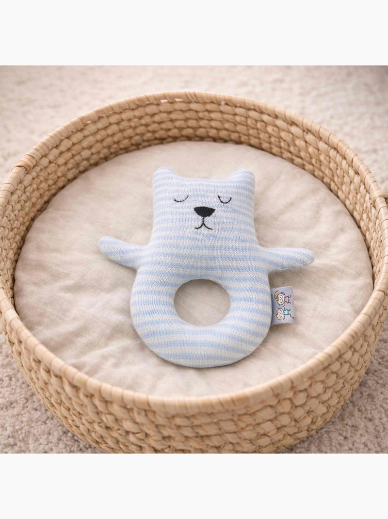 Sonajero de algodón orgánico para bebé | SEVIRA KIDS Azul - Kiabi