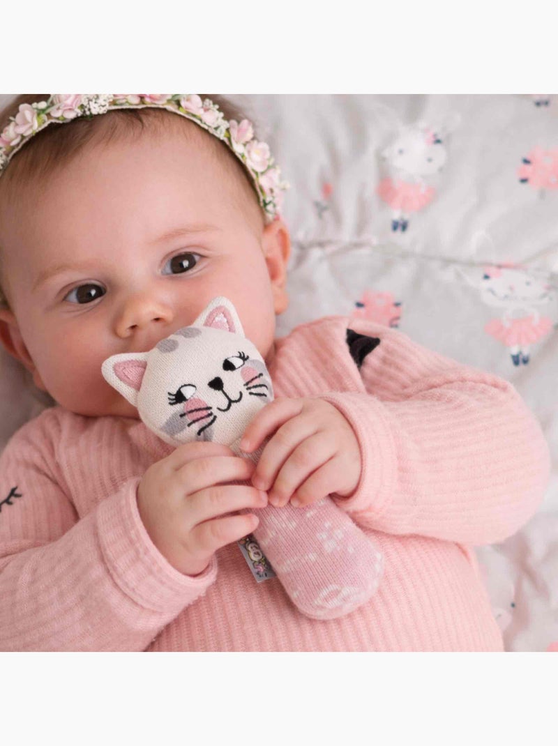 Sonajero de algodón orgánico para bebé | SEVIRA KIDS Rosa - Kiabi