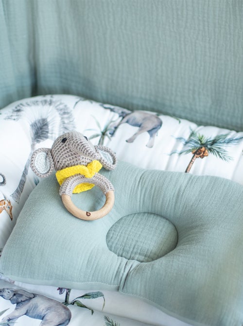 Sonajero de algodón tejido y madera natural | SEVIRA KIDS - Kiabi