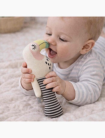 Sonajero de bebé algodón orgánico - SEVIRA KIDS