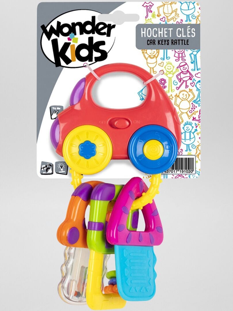 Sonajero de 'llaves' de plástico multicolor - Kiabi