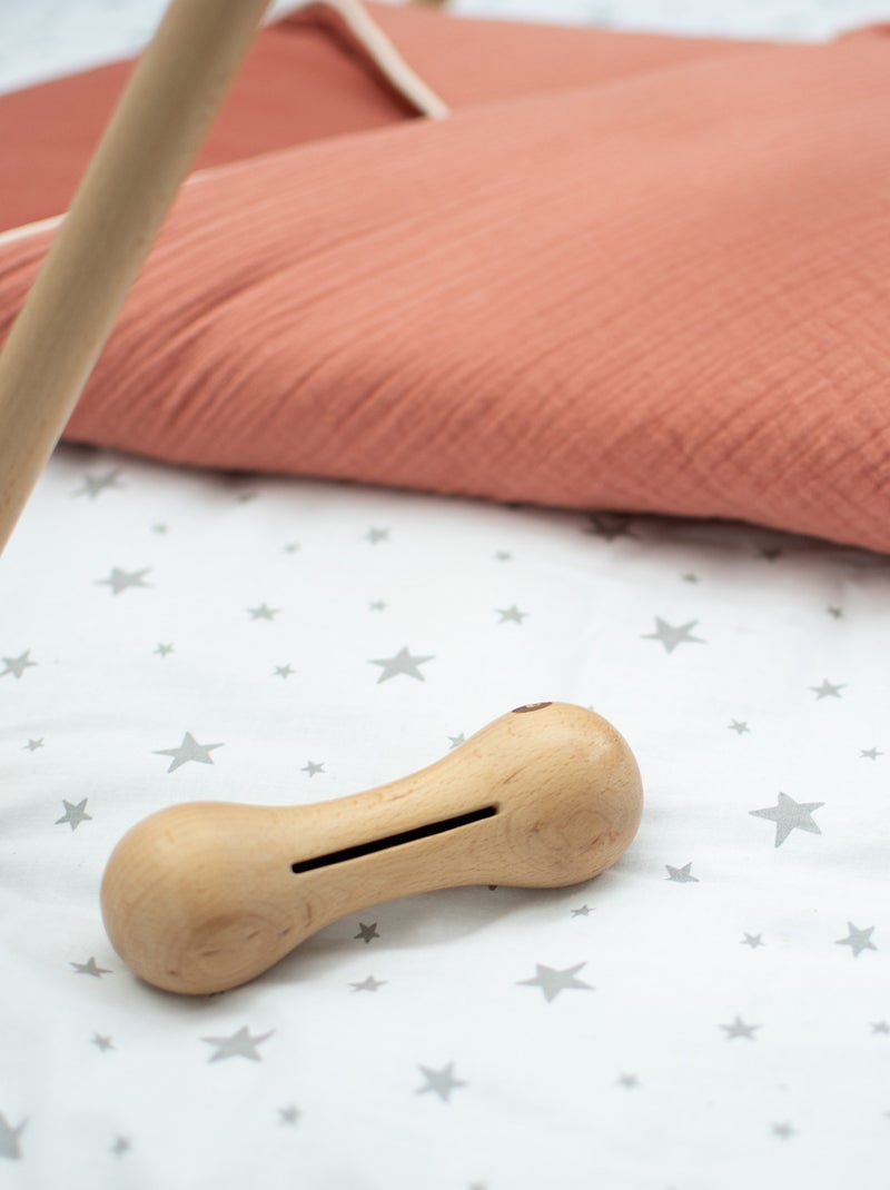 Sonajero de madera de haya natural | SEVIRA KIDS Marrón - Kiabi