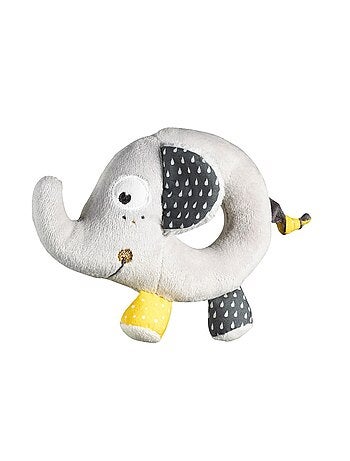 Sonajero elefante de terciopelo - SAUTHON