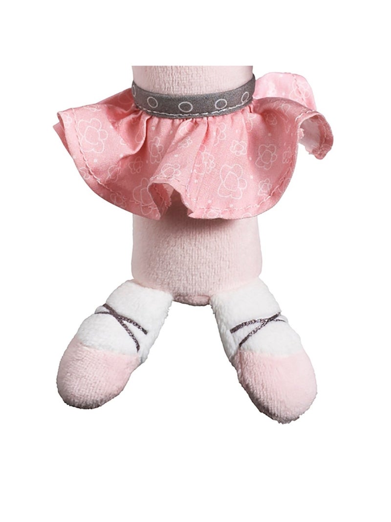 Sonajero ratón bailarina de terciopelo - SAUTHON Rosa - Kiabi